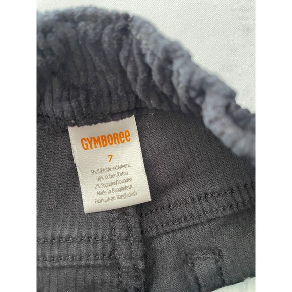 ~ Gymboree 7 Boys Pants Corduroy, Cotton Spandex Stretch Adjustable Elastic Bttn - Picture 9 of 11